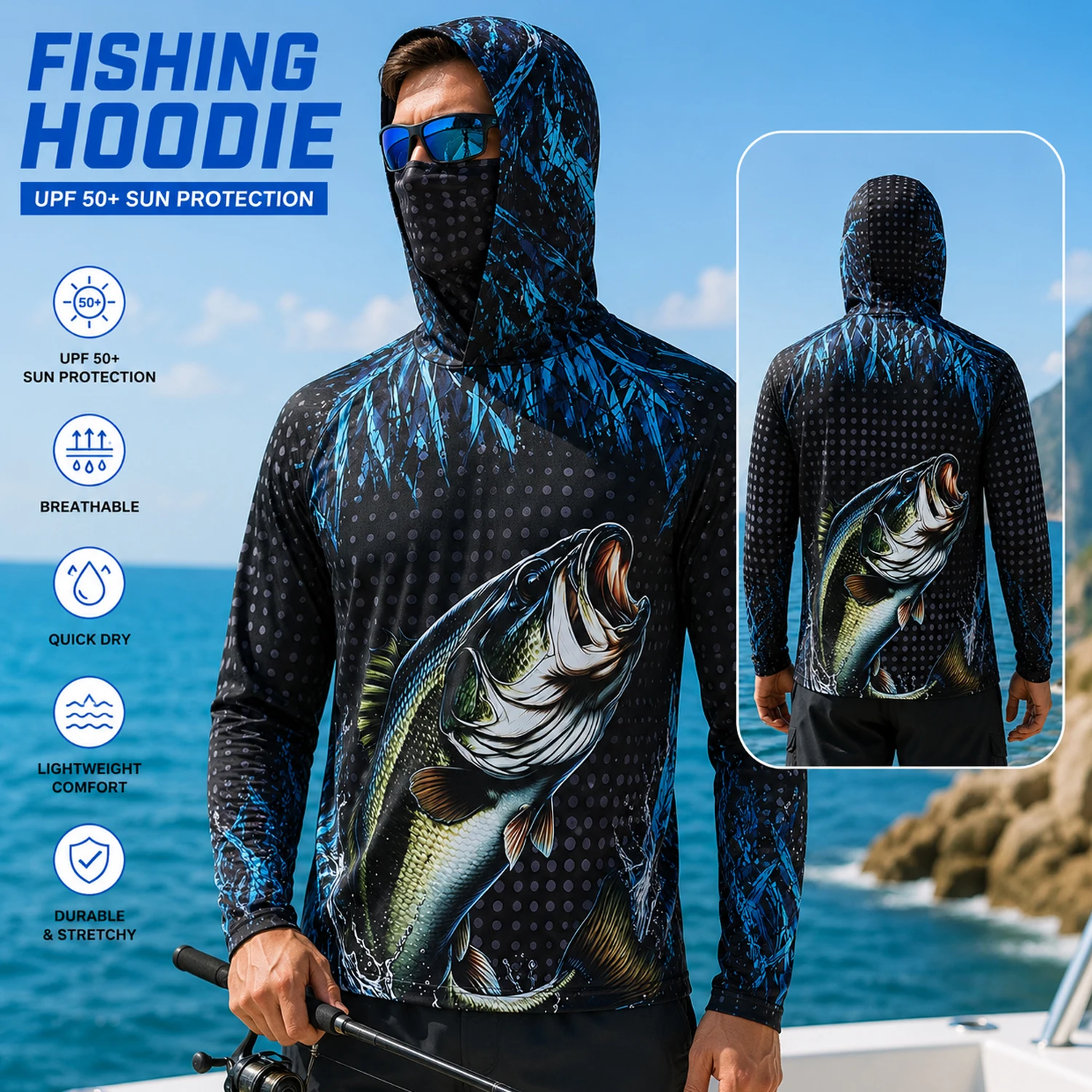 Felpa da pesca da uomo con pro - Hiking recensione e prezzo